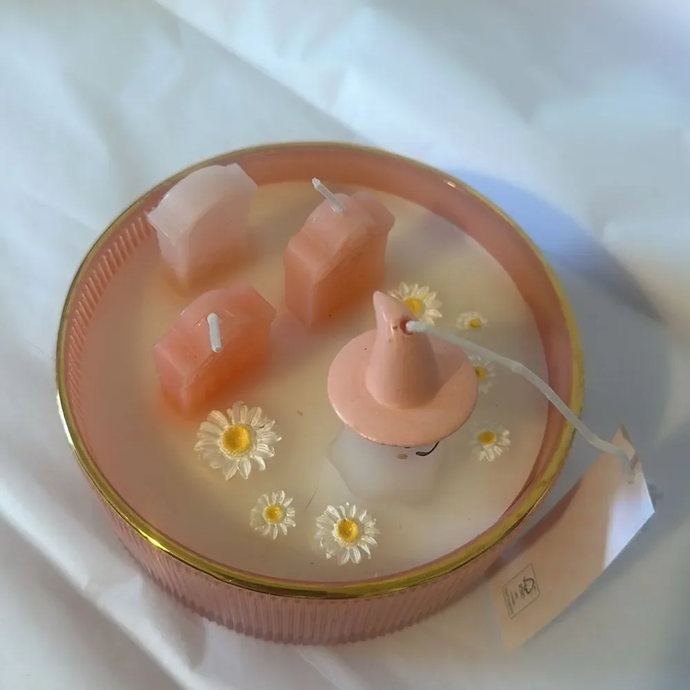 CUPCAKE & CASHMERE Pink Halloween Ghost Candle You've Been Ghosted